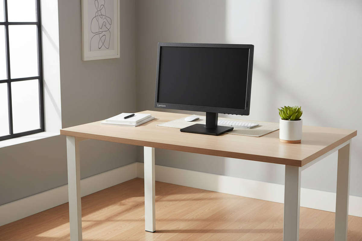 Upgrade your workspace with a quality refurbished 19.5-inch LENOVO widescreen LCD monitor