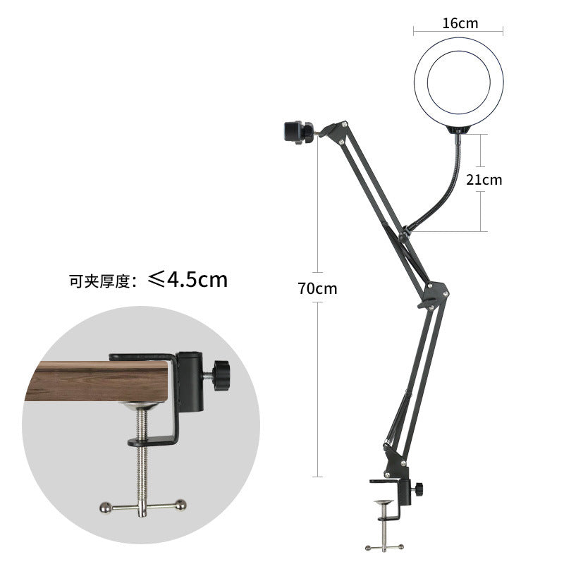 Ring Light Overhead Camera Phone Mount for Desk