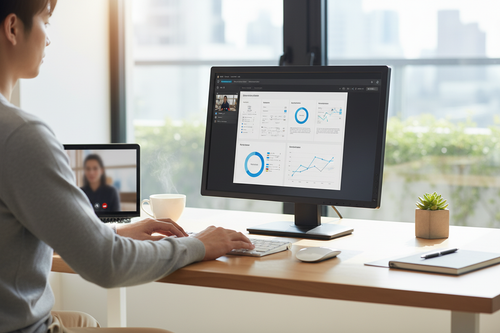 20-inch Monitor – Home Office Lifestyle