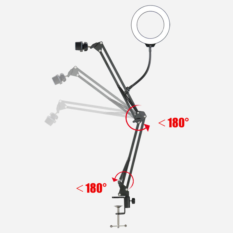 Ring Light Overhead Camera Phone Mount for Desk