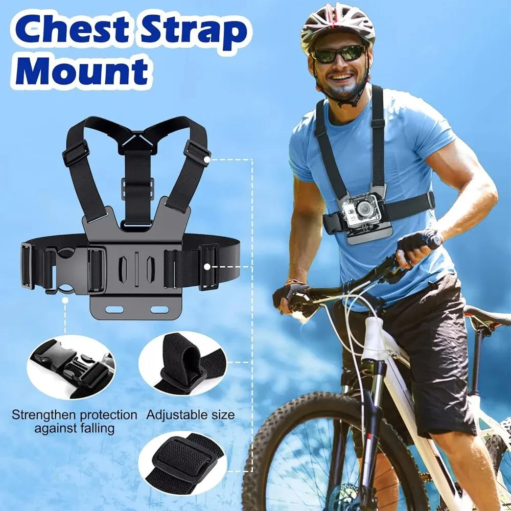 6-in-1 Phone & Action Camera Mount Harness Set