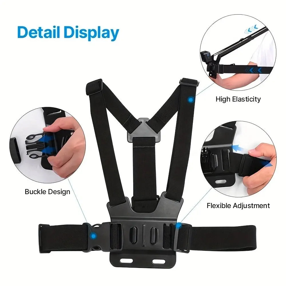 6-in-1 Phone & Action Camera Mount Harness Set