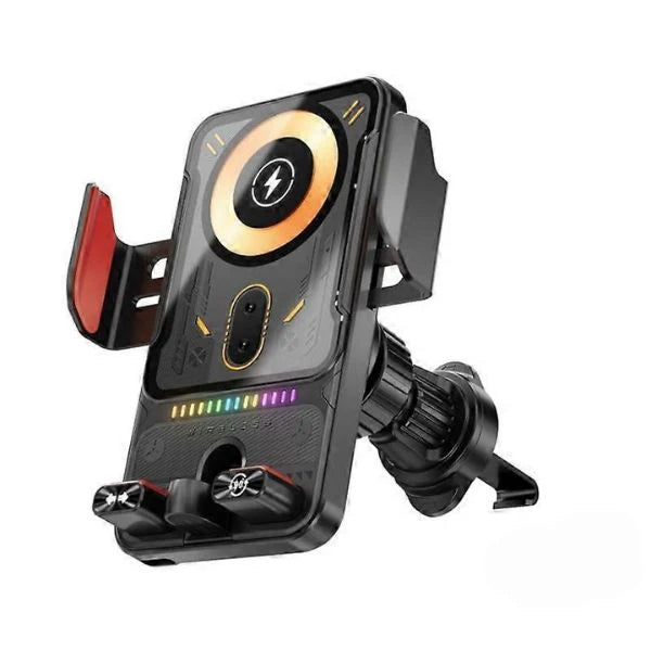 Smart Wireless Car Phone Holder – Auto-Clamp & 15W Fast Charging