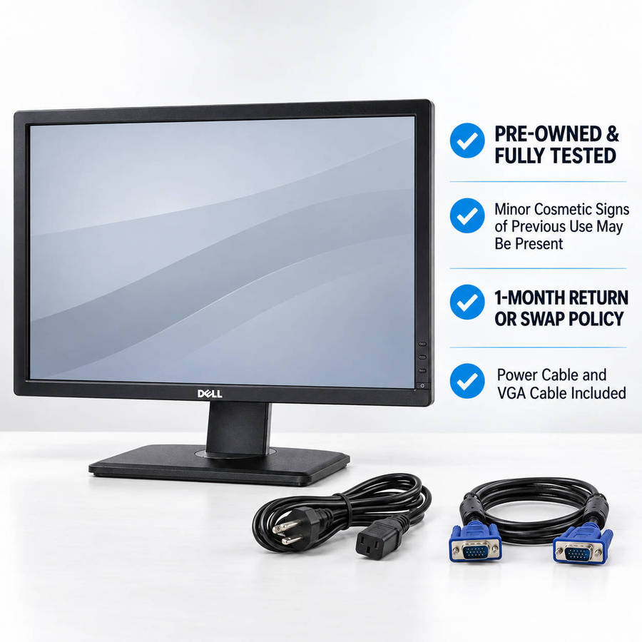 Dell 24-inch pre-owned tested monitor condition