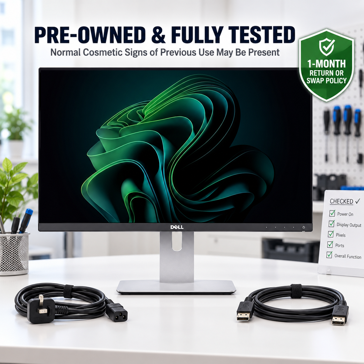 Pre-owned Dell UltraSharp monitor fully tested