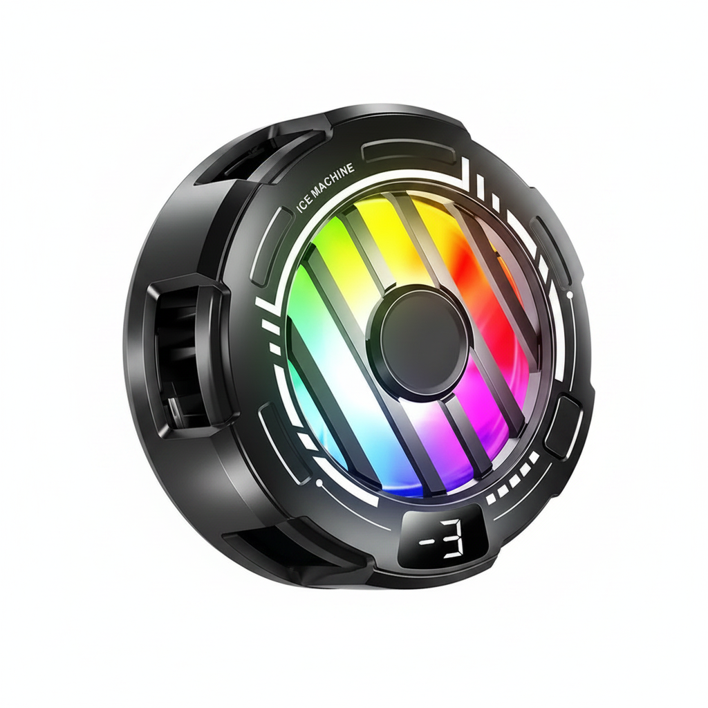 RGB Phone Cooler White Background