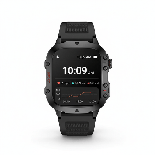 Waterproof Smart Fitness Watch with Heart Rate, Steps & Bluetooth Calling - Leefair